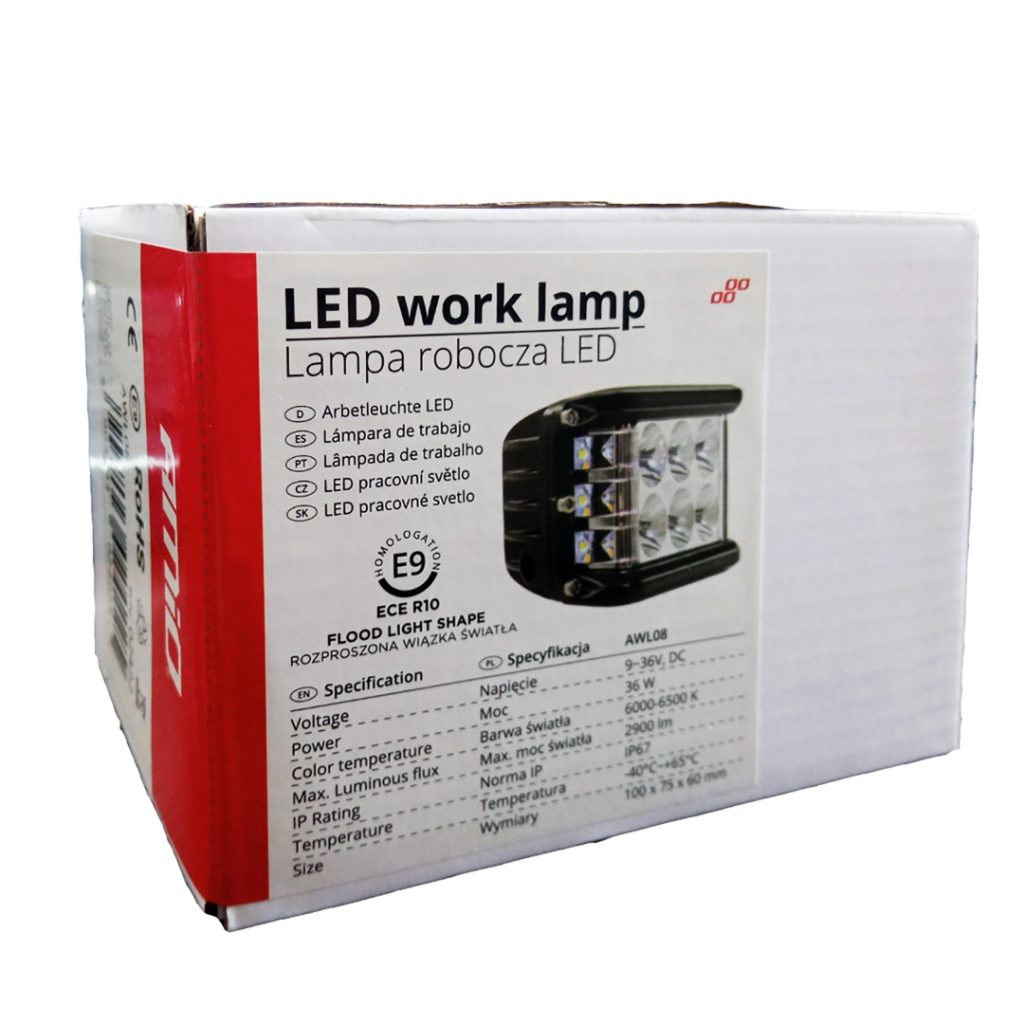Εικόνα 5 από 5 — Amio – ΠΡΟΒΟΛΕΑΣ ΕΡΓΑΣΙΑΣ WORKING LAMP 12LED 3030 9-36V 2880lm 6000K 110x75mm AWL08 – 1 ΤΕΜ. (02422/AM)