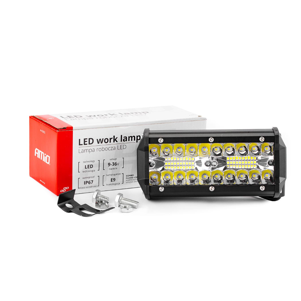 Εικόνα 11 από 12 — Amio – ΠΡΟΒΟΛΕΑΣ ΕΡΓΑΣΙΑΣ WORKING LAMP 40LED 120W 9-36V 3200lm 6000K 170x74x63mm AWL19 – 1 τεμ. (02433/AM)