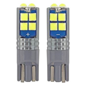 Amio - T10 W5W 12V W2,1x9,5d ΛΕΥΚΟ 10SMDx3030 (ΚΑΡΦΩΤΟ - CAN-BUS) 2ΤΕΜ. (02447/AM)