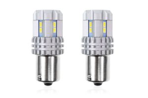 Amio - P21W BA15s 12/24V 22LED SMD ULTRABRIGHT CANBUS ΛΕΥΚΟ 2ΤΕΜ. (02449/AM)