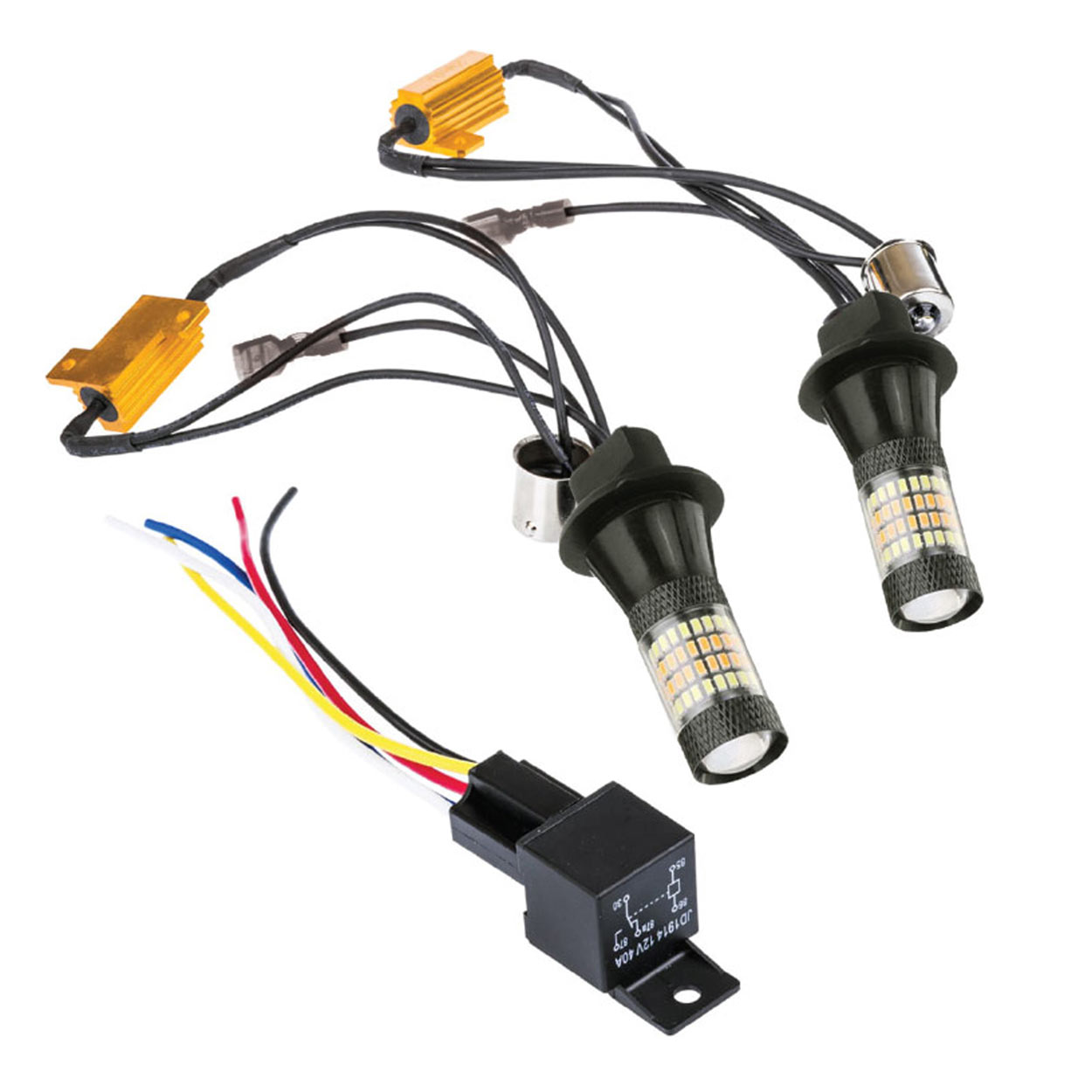 Εικόνα 3 από 4 — Amio – PY21W 12V BAU15s DRL 2 ΣΕ 1 ΛΕΥΚΟ/ΠΟΡΤΟΚΑΛΙ CAN-BUS 2×96 SMD 3014 2ΤΕΜ. (02451/AM)