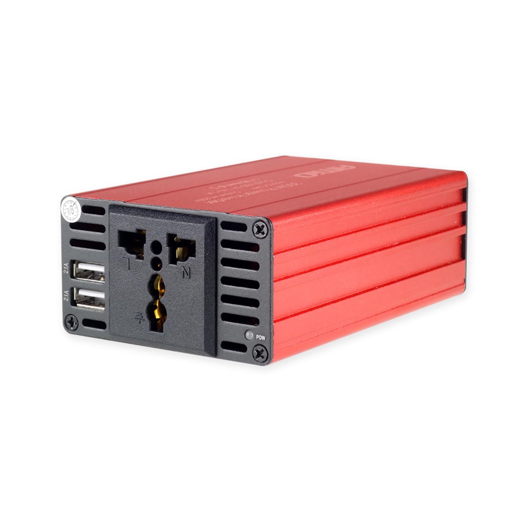 Εικόνα 2 από 5 — Amio – INVERTER 12-230V max300W-peak600W +2USB PI03 – 1 ΤΕΜ. (02470/AM)
