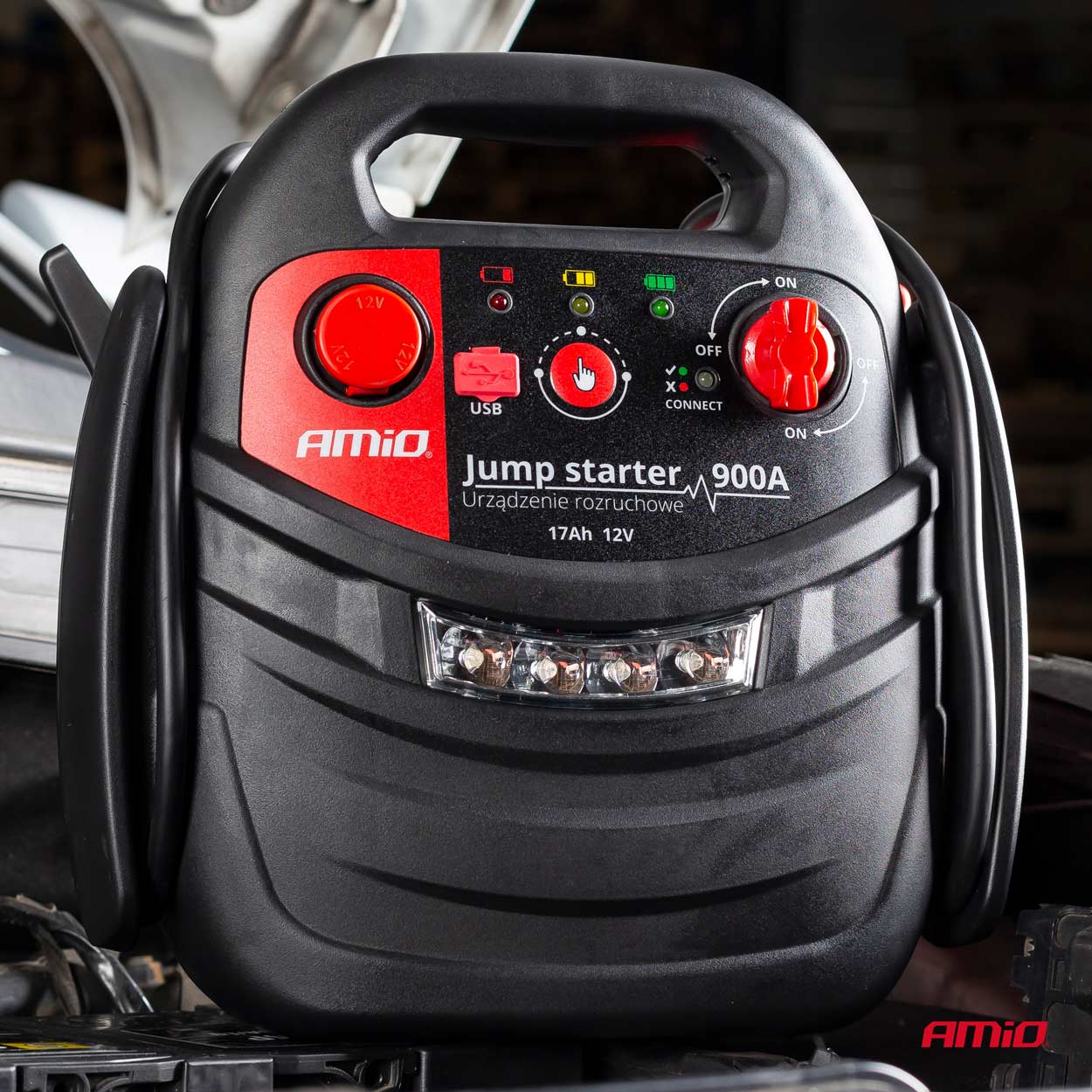 Εικόνα 9 από 11 — Amio – ΕΚΚΙΝΗΤΗΣ ΜΠΑΤΑΡΙΑΣ STARTER 4 ΣΕ 1 17Ah 12V DC 300A (700A max) 250PSI ΜΕ ΚΟΜΠΡΕΣΕΡ ΑΕΡΑ / ΜΑΝΟΜΕΤΡΟ / 3 LED / 2 ΠΡΙΖΕΣ 12V / 1 ΘΥΡΑ USB 5V 2,1A SENA ΓΙΑ ΒΕΝΖΙΝΗ ΚΑΙ DIESEL – 1 ΤΕΜ. (02523/AM)