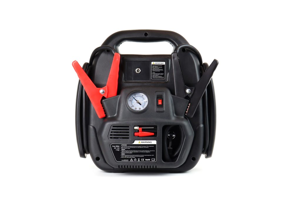 Εικόνα 2 από 11 — Amio – ΕΚΚΙΝΗΤΗΣ ΜΠΑΤΑΡΙΑΣ STARTER 4 ΣΕ 1 17Ah 12V DC 300A (700A max) 250PSI ΜΕ ΚΟΜΠΡΕΣΕΡ ΑΕΡΑ / ΜΑΝΟΜΕΤΡΟ / 3 LED / 2 ΠΡΙΖΕΣ 12V / 1 ΘΥΡΑ USB 5V 2,1A SENA ΓΙΑ ΒΕΝΖΙΝΗ ΚΑΙ DIESEL – 1 ΤΕΜ. (02523/AM)