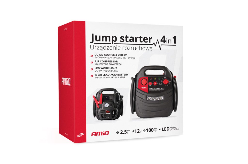 Εικόνα 11 από 11 — Amio – ΕΚΚΙΝΗΤΗΣ ΜΠΑΤΑΡΙΑΣ STARTER 4 ΣΕ 1 17Ah 12V DC 300A (700A max) 250PSI ΜΕ ΚΟΜΠΡΕΣΕΡ ΑΕΡΑ / ΜΑΝΟΜΕΤΡΟ / 3 LED / 2 ΠΡΙΖΕΣ 12V / 1 ΘΥΡΑ USB 5V 2,1A SENA ΓΙΑ ΒΕΝΖΙΝΗ ΚΑΙ DIESEL – 1 ΤΕΜ. (02523/AM)