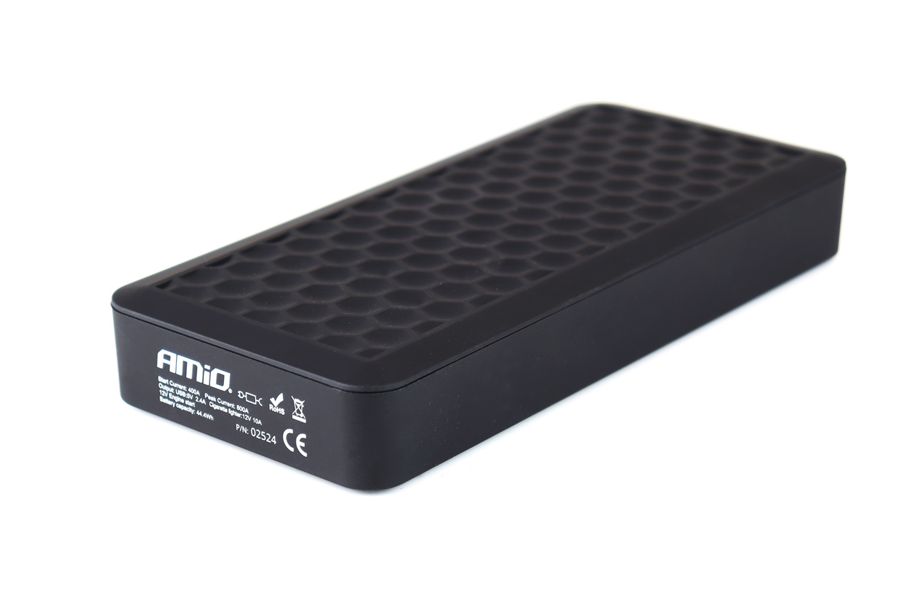 Εικόνα 4 από 9 — Amio – ΕΚΚΙΝΗΤΗΣ ΜΠΑΤΑΡΙΑΣ – STARTER POWERBANK / BOOSTER / STARTER SJ-02 12V 800A ΜΕ ΟΘΟΝΗ LCD – 1 ΤΕΜ. (02524/AM)