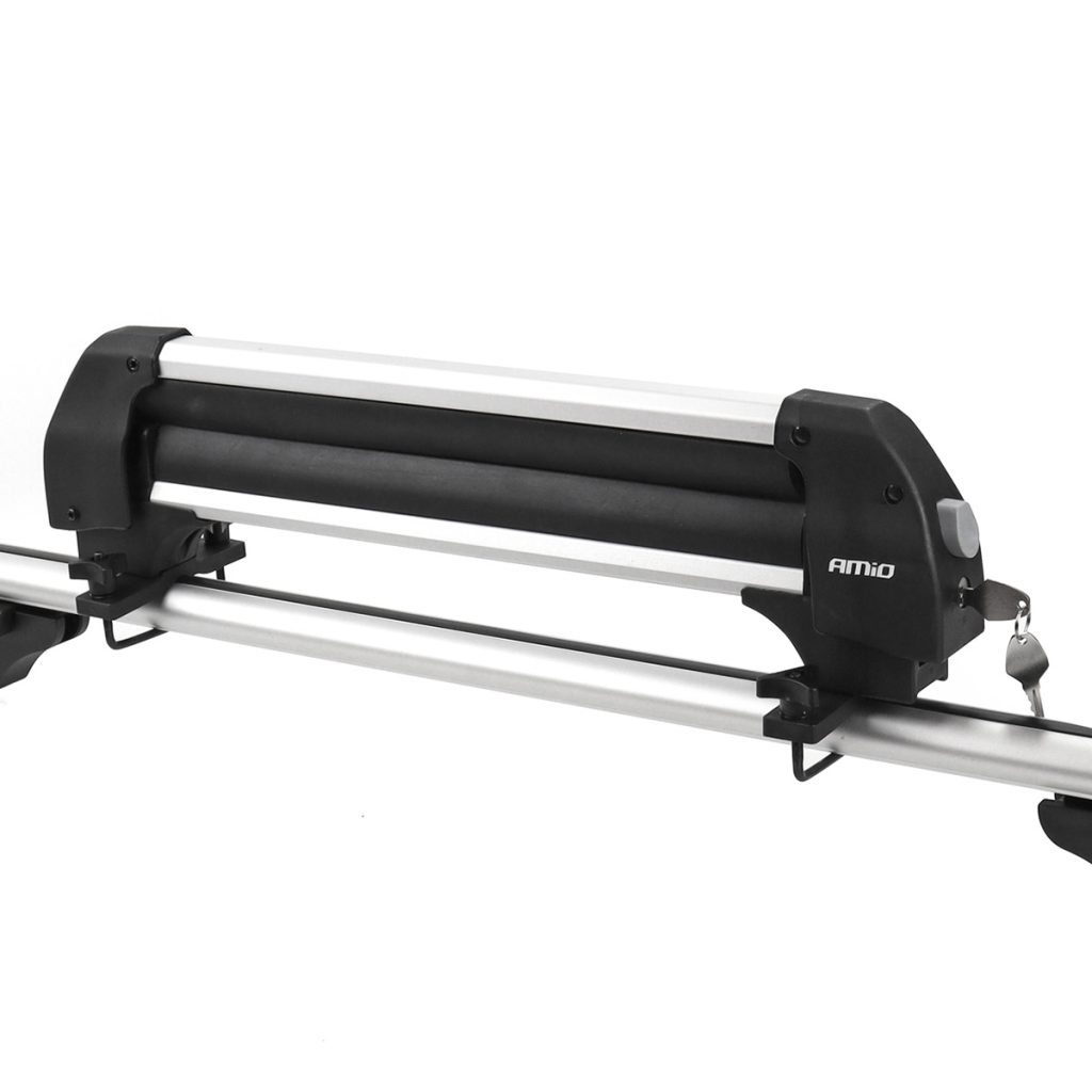 Εικόνα 6 από 15 — Amio – Βάση Σκι Οροφής SSR-01S από Αλουμίνιο για 4 ζευγάρια Σκι ή 2 σανίδες Snowboard με μήκος 570 mm – 1 ζευγάρι (02590/AM)