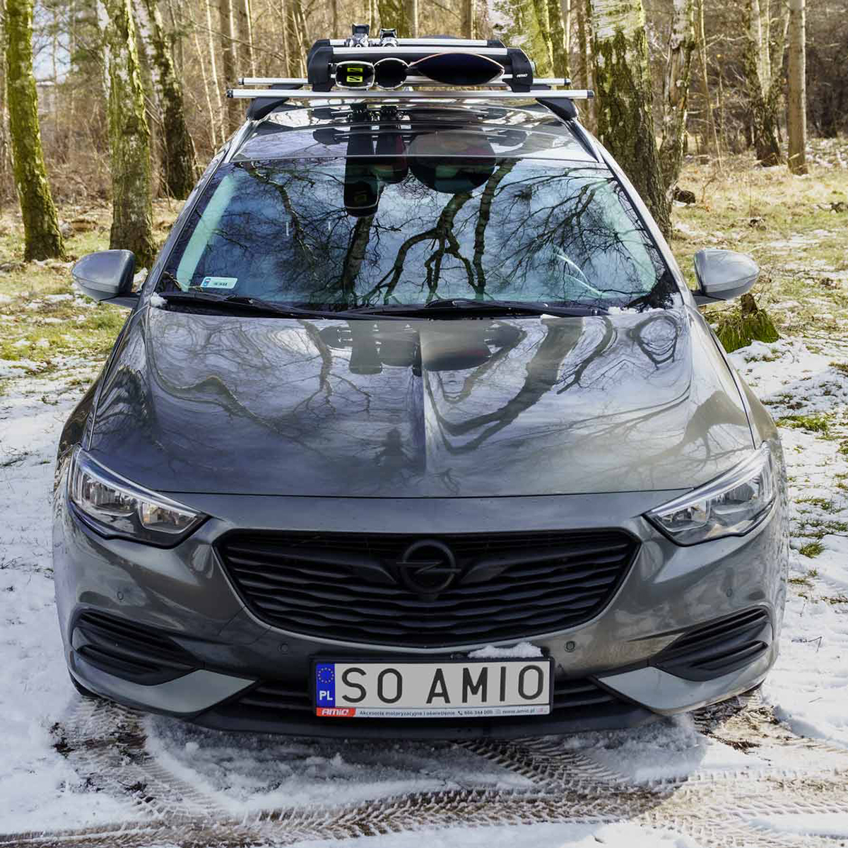 Εικόνα 11 από 15 — Amio – Βάση Σκι Οροφής SSR-01S από Αλουμίνιο για 4 ζευγάρια Σκι ή 2 σανίδες Snowboard με μήκος 570 mm – 1 ζευγάρι (02590/AM)