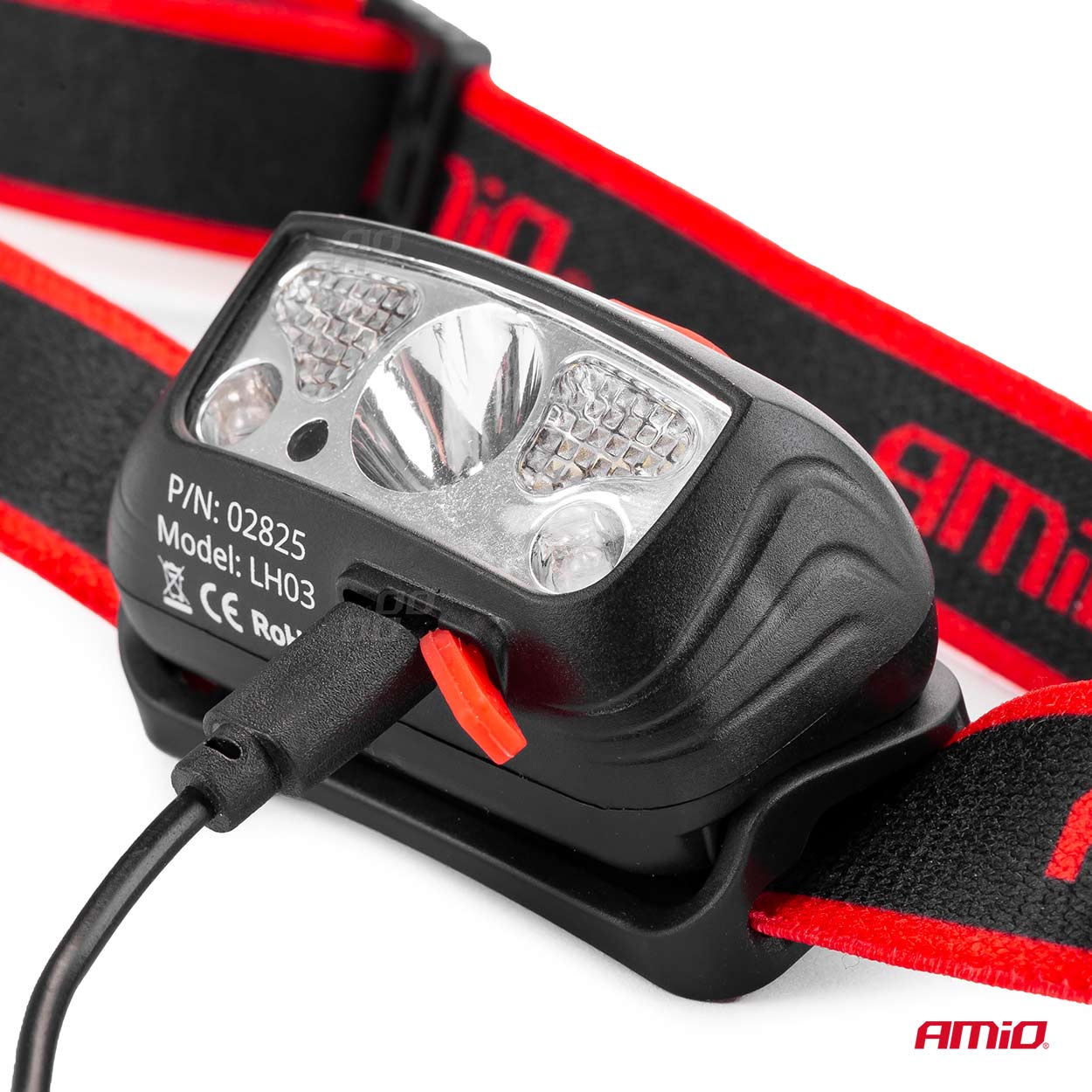 Εικόνα 6 από 7 — Amio – ΦΑΚΟΣ ΚΕΦΑΛΗΣ ΕΡΓΑΣΙΑΣ LH03 1200mAh MICRO USB XPE+2LED+2SMD 180FLUX 8x7x7cm – 1 τεμ. (02825/AM)