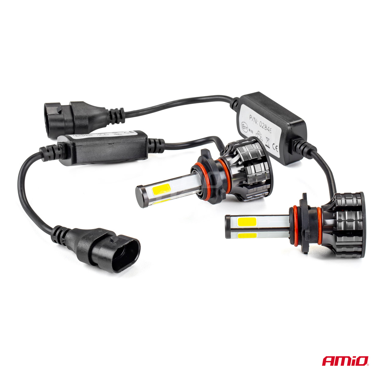 Εικόνα 7 από 20 — Amio – LED HB3 9005 COB 12/24V 38W 6500K 3800lm Σειρά COB για Ισχυρό Λευκό Φωτισμό & Καθαρή Ορατότητα – 2 Τεμ. (02846/AM)