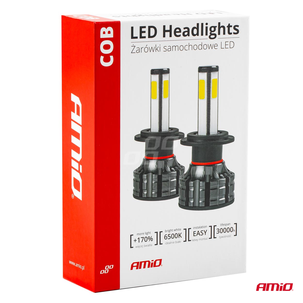 Εικόνα 8 από 20 — Amio – LED HB3 9005 COB 12/24V 38W 6500K 3800lm Σειρά COB για Ισχυρό Λευκό Φωτισμό & Καθαρή Ορατότητα – 2 Τεμ. (02846/AM)