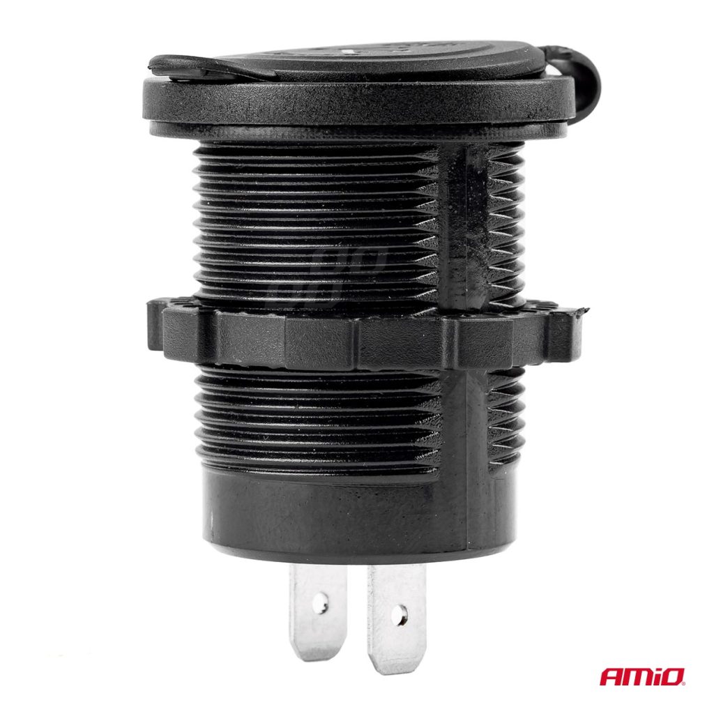 Εικόνα 2 από 4 — Amio – ΠΡΙΖΑ ΜΕ 2 ΘΥΡΕΣ USB 12/24V – 2x5V/2.1A Φ37mmX51mm MOD-04 – 1 τεμ. (02854/AM)