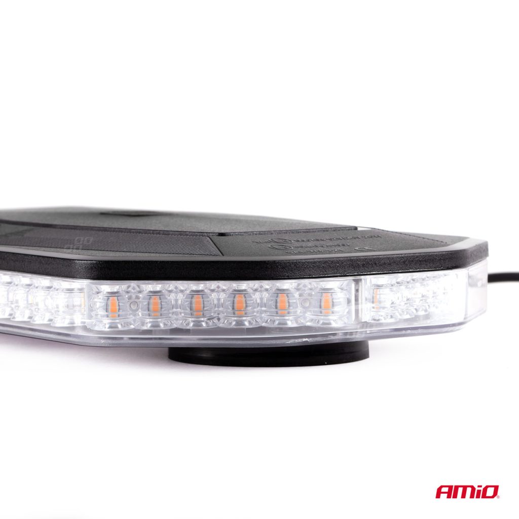 Εικόνα 5 από 8 — Amio – ΦΑΡΟΣ/ΜΠΑΡΑ 12>24V 48SMD LED ΠΟΡΤΟΚΑΛΙ ΜΕ ΦΙΣ ΑΝΑΠΤΗΡΑ & ΜΑΓΝΗΤΙΚΗ ΒΑΣΗ 293x171x46mm​ -1 ΤΕΜ. (02920/AM)