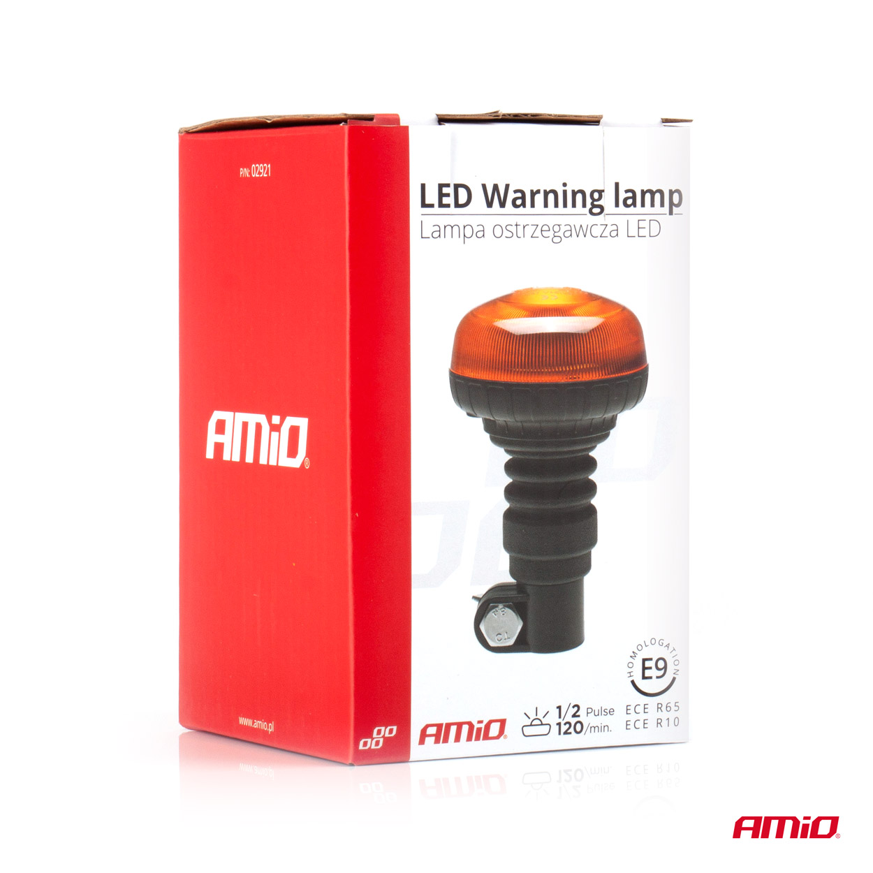 Εικόνα 5 από 5 — Amio – ΦΑΡΟΣ ΠΕΡΙΣΤΡΕΦΟΜΕΝΟΣ LED MINI 12/24V 18SMD ΕΛΑΣΤΙΚΟΣ ΒΙΔΩΤΟΣ ΠΟΡΤΟΚΑΛΙ 138x86mm -1 ΤΕΜ. (02921/AM)