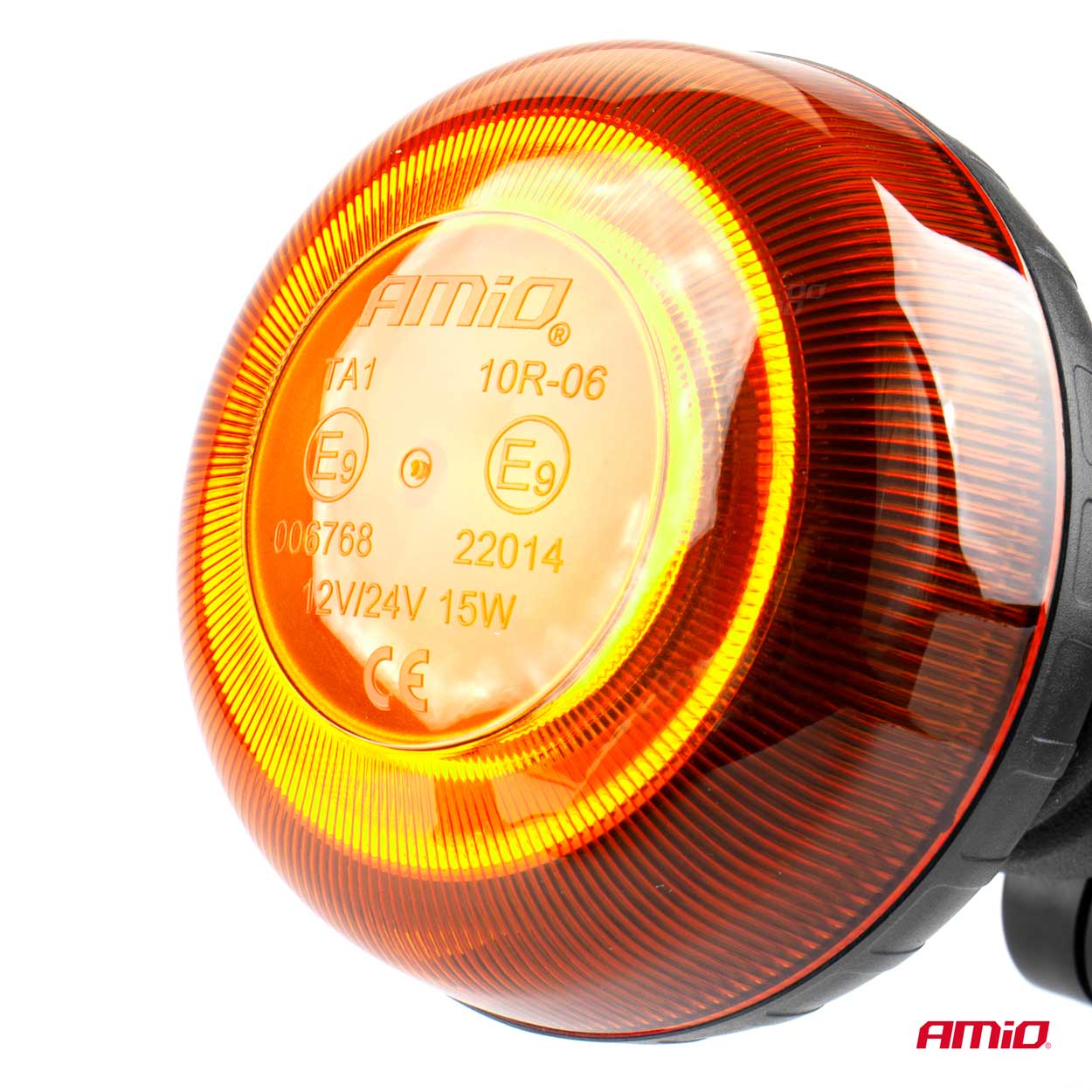 Εικόνα 2 από 5 — Amio – ΦΑΡΟΣ LED MINI 12/24V 18SMD ΒΙΔΩΤΟΣ ΠΟΡΤΟΚΑΛΙ 97x86mm -1 ΤΕΜ. (02922/AM)