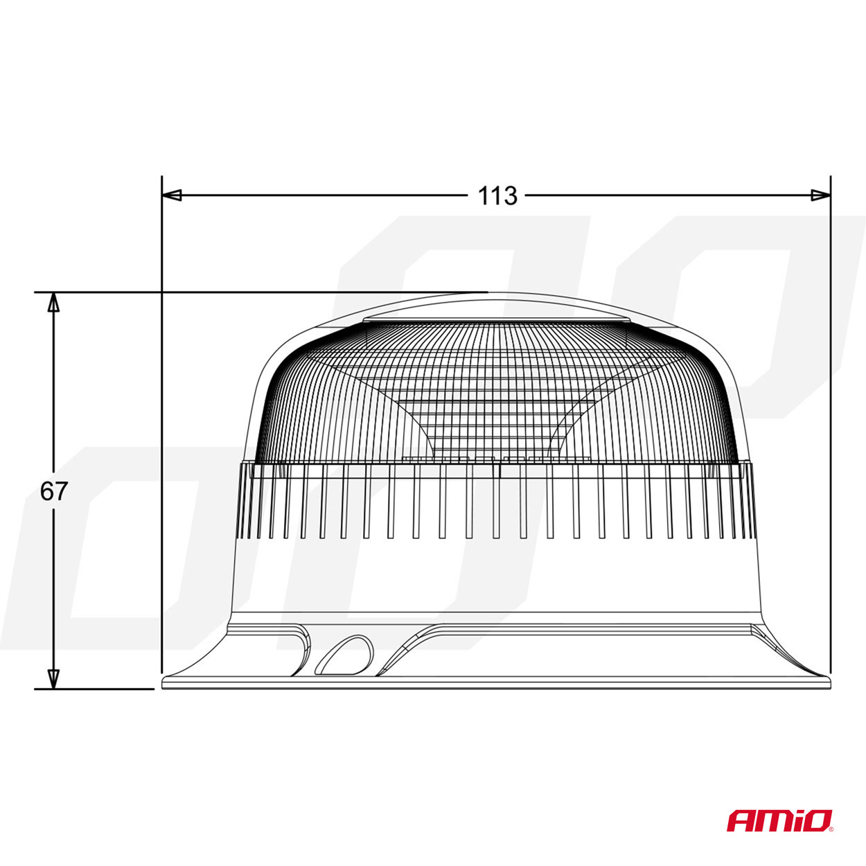 Εικόνα 5 από 7 — Amio – ΦΑΡΟΣ LED MINI 12/24V 18SMD IP56 ΠΟΡΤΟΚΑΛΙ ΒΙΔΩΤΟΣ 113x67mm -1 ΤΕΜ. (02926/AM)