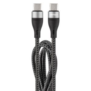 Amio - ΚΑΛΩΔΙΟ ΦΟΡΤΙΣΗΣ ΚΑΙ ΣΥΓΧΡΟΝΙΣΜΟΥ USB TYPE C 200cm 3.0A UC-18 - 1 ΤΕΜ. (02930/AM)