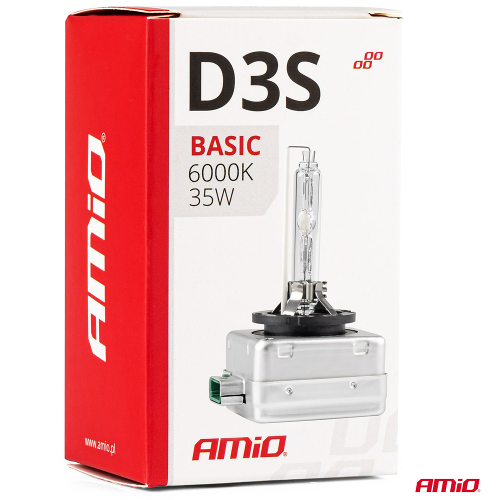 Εικόνα 3 από 3 — Amio – D3S 12V 6.000k 35W ΑΝΤΑΛΛΑΚΤΙΚΗ ΛΑΜΠΑ BASIC – 1 Τεμ. (02948/AM)