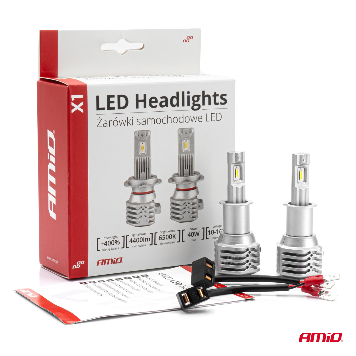 Εικόνα 7 από 7 — Amio – ΛΑΜΠΕΣ LED H3 10-16V 40W 6.500K 4400lm (ΨΥΚΤΡΑ) X1 – 2ΤΕΜ. (02964/AM)