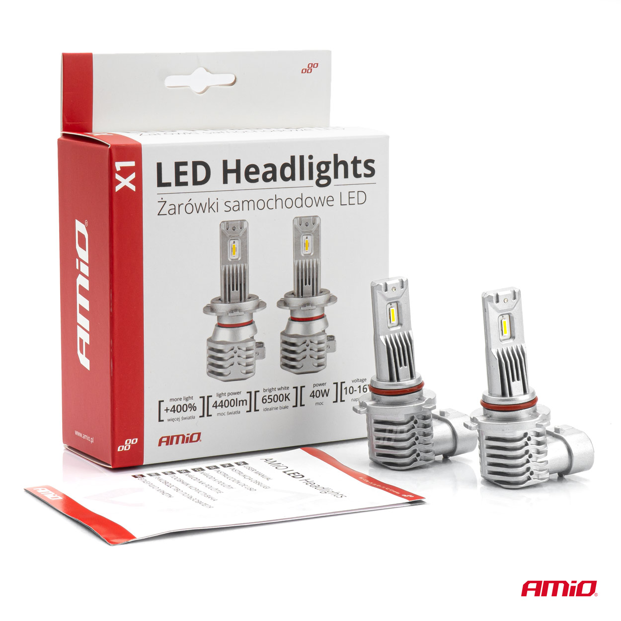 Εικόνα 7 από 7 — Amio – ΛΑΜΠΕΣ LED HΒ3 10-16V 40W 6.500K 4400lm (ΨΥΚΤΡΑ) X1 SERIES – 2ΤΕΜ. (02968/AM)