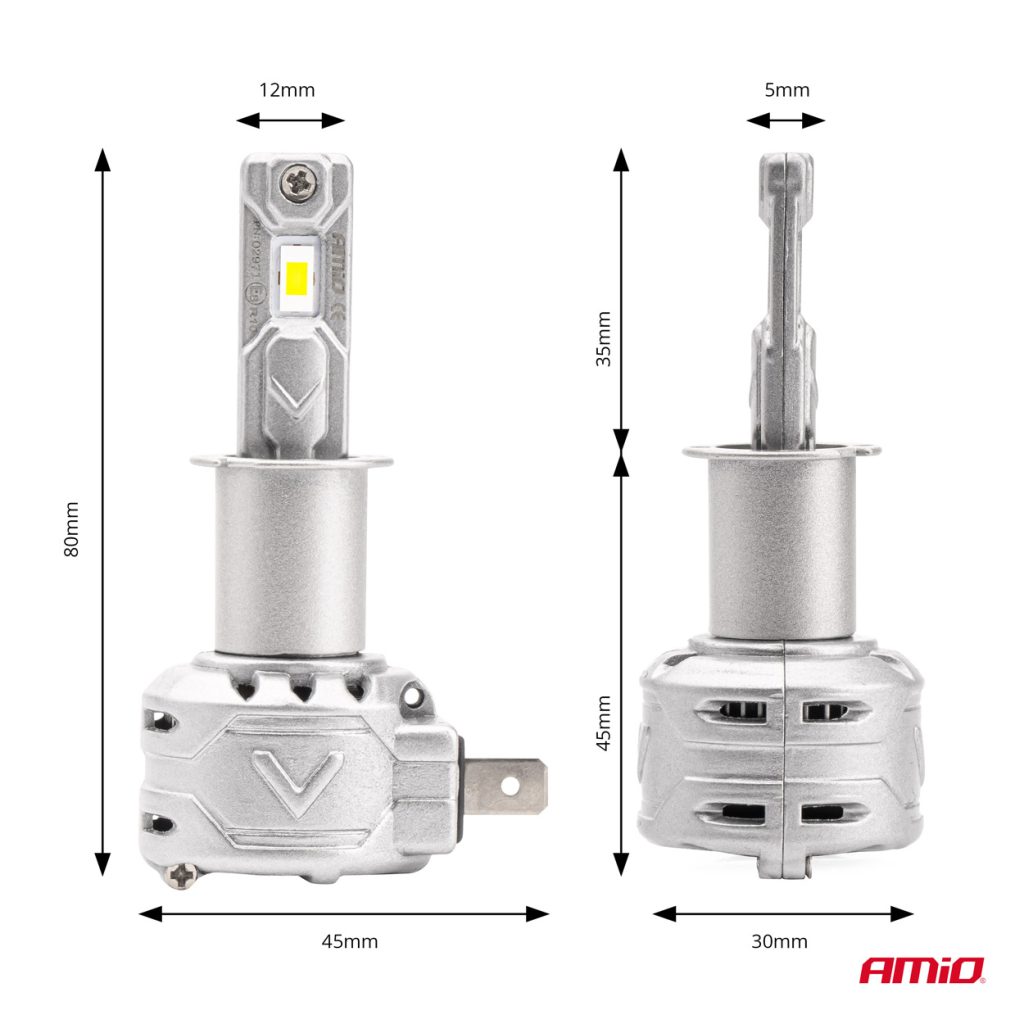 Εικόνα 3 από 6 — Amio – ΛΑΜΠΕΣ LED H3 10-16V 72W 6.500K 7920lm CAN BUS (ME ΑΝΕΜΙΣΤΗΡΑΚΙ) X2 SERIES – 2ΤΕΜ. (02971/AM)