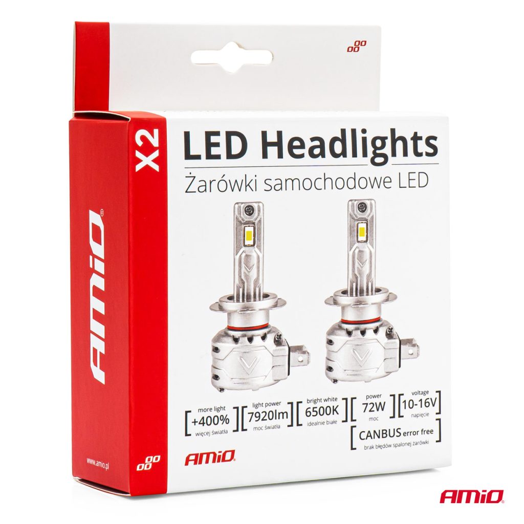 Εικόνα 5 από 6 — Amio – ΛΑΜΠΕΣ LED H8/H9/H11 10-16V 72W 6.500K 7920lm CAN-BUS (ΑΝΕΜΙΣΤΗΡΑΚΙ) X2 SERIES – 2ΤΕΜ. (02974/AM)