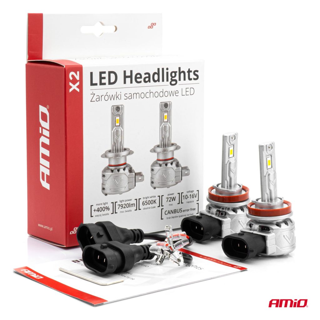 Εικόνα 6 από 6 — Amio – ΛΑΜΠΕΣ LED H8/H9/H11 10-16V 72W 6.500K 7920lm CAN-BUS (ΑΝΕΜΙΣΤΗΡΑΚΙ) X2 SERIES – 2ΤΕΜ. (02974/AM)