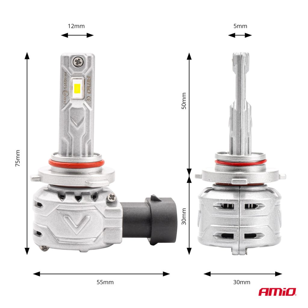 Εικόνα 3 από 6 — Amio – ΛΑΜΠΕΣ LED HΒ3 9005 10-16V 72W 6.500K 7920lm (ΑΝΕΜΙΣΤΗΡΑΚΙ) X2 SERIES – 2ΤΕΜ. (02975/AM)