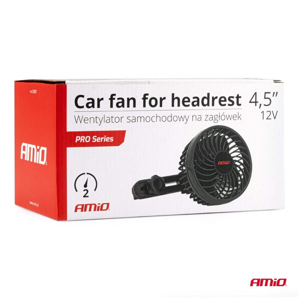 Εικόνα 7 από 7 — Amio – ΑΝΕΜΙΣΤΗΡΑΣ 12V 4,5” (12,2cm) ΜΕ ΦΙΣ ΑΝΑΠΤΗΡΑ 2 ΤΑΧΥΤΗΤΩΝ & ΣΤΗΡΙΞΗ ΣΤΟ ΠΡΟΣΚΕΦΑΛΟ PRO SERIES – 1 TEM. (03007/AM)