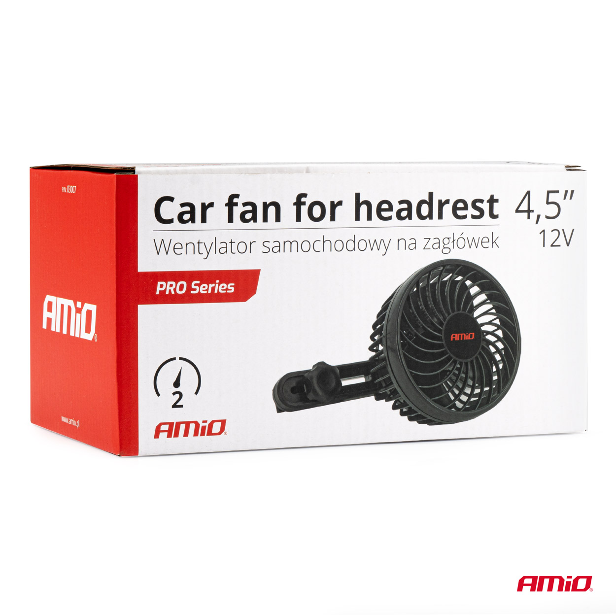 Εικόνα 7 από 7 — Amio – ΑΝΕΜΙΣΤΗΡΑΣ 12V 4,5” (12,2cm) ΜΕ ΦΙΣ ΑΝΑΠΤΗΡΑ 2 ΤΑΧΥΤΗΤΩΝ & ΣΤΗΡΙΞΗ ΣΤΟ ΠΡΟΣΚΕΦΑΛΟ PRO SERIES – 1 TEM. (03007/AM)
