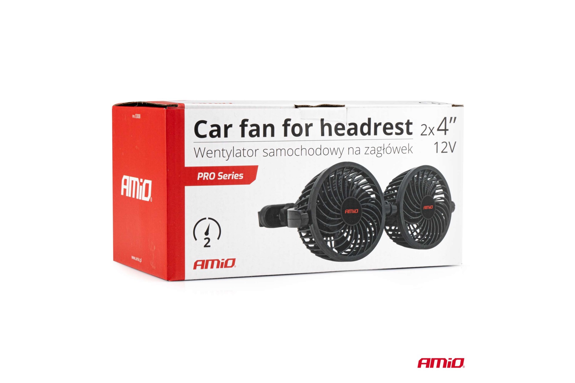 Εικόνα 7 από 7 — Amio – ΑΝΕΜΙΣΤΗΡΑΣ ΔΙΠΛΟΣ 12V 2χ4”(10,8cm) ΜΕ ΦΙΣ ΑΝΑΠΤΗΡΑ 2 ΤΑΧΥΤΗΤΩΝ & ΣΤΗΡΙΞΗ ΣΤΟ ΠΡΟΣΚΕΦΑΛΟ – 1 TEM. (03008/AM)