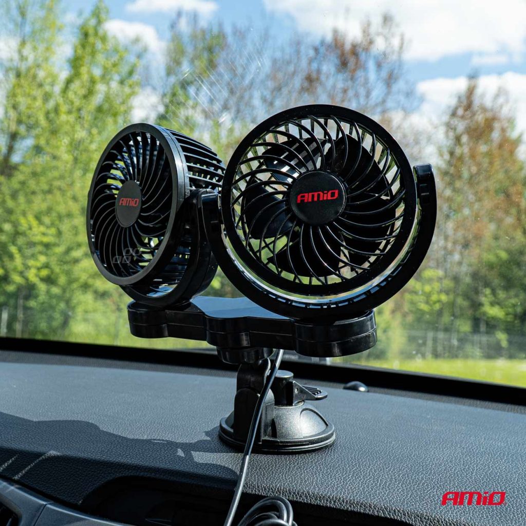 Εικόνα 2 από 7 — Amio – ΑΝΕΜΙΣΤΗΡΑΣ ΔΙΠΛΟΣ 12V 2χ4”(10,8cm) ΜΕ ΦΙΣ ΑΝΑΠΤΗΡΑ/2 ΤΑΧΥΤΗΤΩΝ/ ΜΕ ΒΕΝΤΟΥΖΑ PRO SERIES – 1 TEM. (03010/AM)