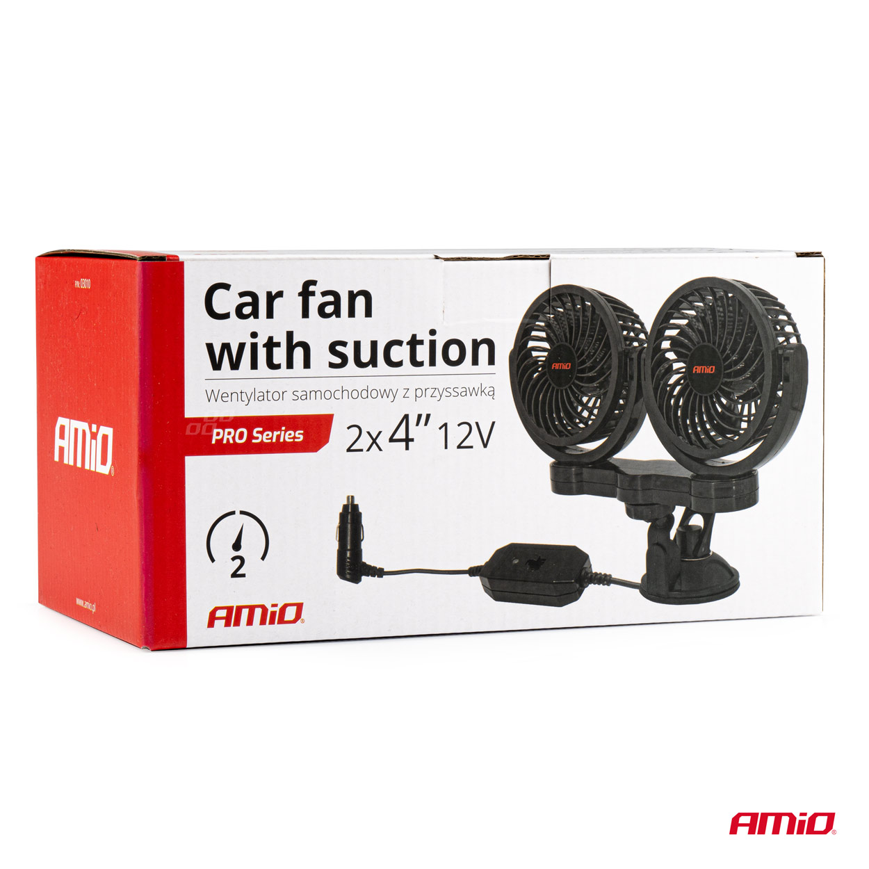 Εικόνα 7 από 7 — Amio – ΑΝΕΜΙΣΤΗΡΑΣ ΔΙΠΛΟΣ 12V 2χ4”(10,8cm) ΜΕ ΦΙΣ ΑΝΑΠΤΗΡΑ/2 ΤΑΧΥΤΗΤΩΝ/ ΜΕ ΒΕΝΤΟΥΖΑ PRO SERIES – 1 TEM. (03010/AM)