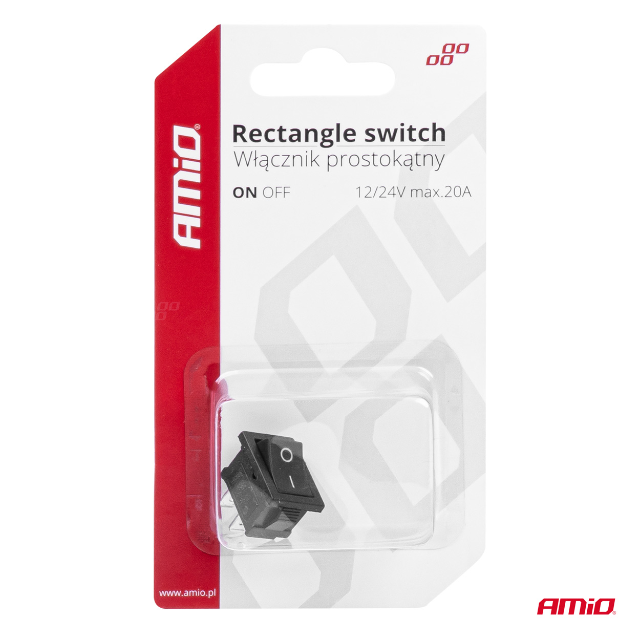 Εικόνα 5 από 5 — Amio – ΔΙΑΚΟΠΤΗΣ ON/OFF 3 ΕΠΑΦΩΝ 12V 20A 12mm x 19mm ΜΑΥΡΟΣ – 1 ΤΕΜ. (03082/AM)