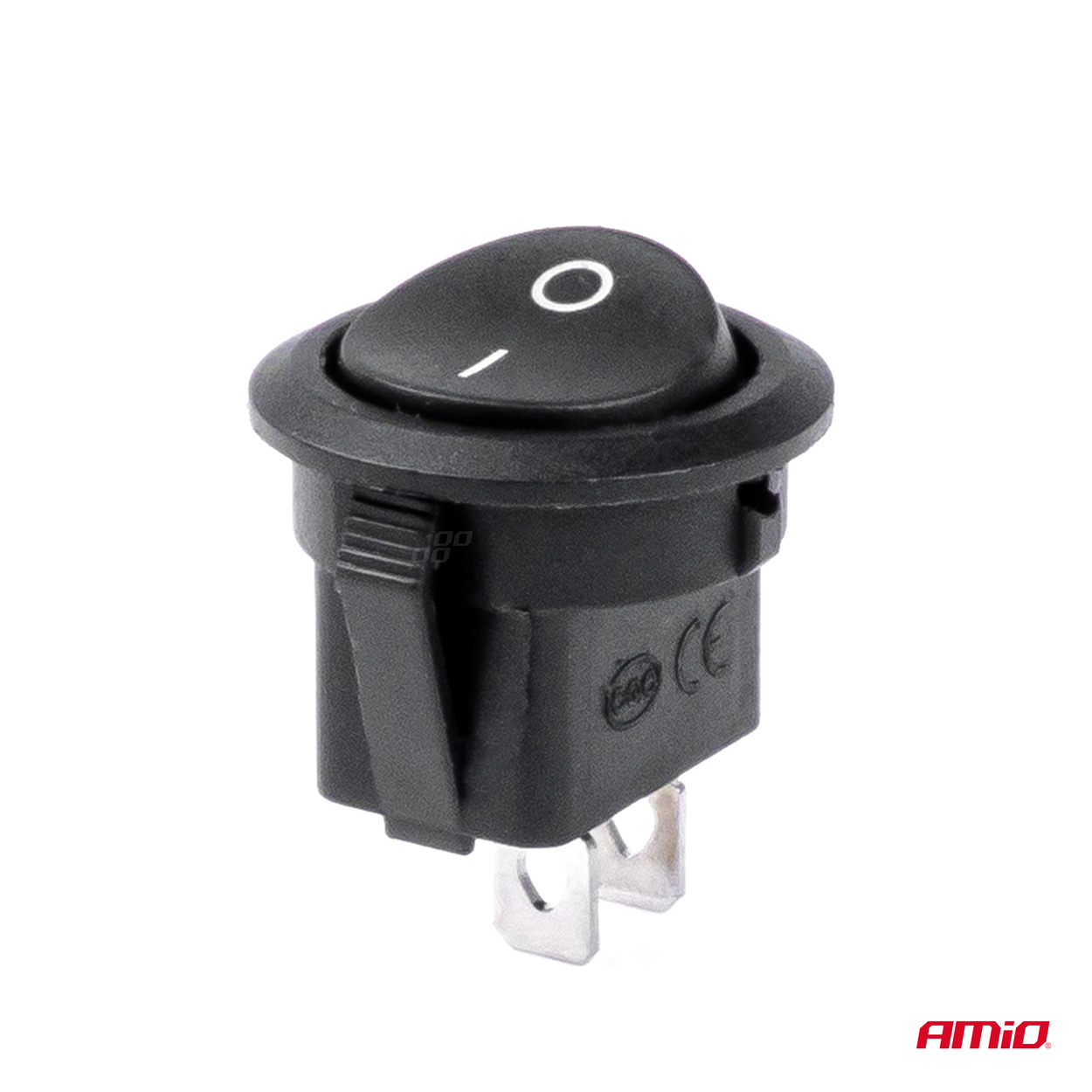 Εικόνα 2 από 5 — Amio – ΔΙΑΚΟΠΤΗΣ ON/OFF 2 ΕΠΑΦΩΝ 12V 20A ΣΤΡΟΓΓΥΛΟΣ Φ20mm ΜΑΥΡΟΣ – 1 τεμ. (03083/AM)