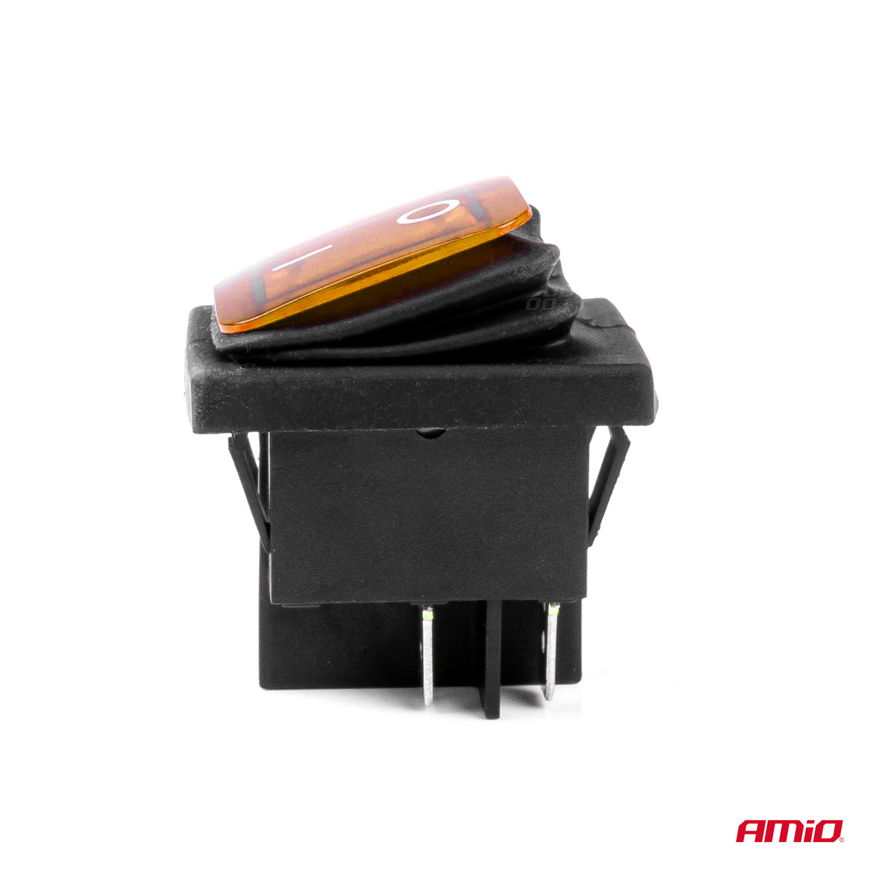 Εικόνα 3 από 5 — Amio – ΔΙΑΚΟΠΤΗΣ ON/OFF 4 ΕΠΑΦΩΝ 20A 12/24V ΚΙΤΡΙΝΟΣ ΦΩΤΙΣΜΟΣ ΟΡΘΟΓΩΝΙΟΣ – 1 ΤΕΜ. (03091/AM)