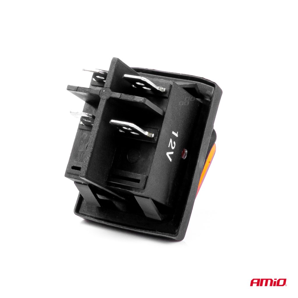 Εικόνα 4 από 5 — Amio – ΔΙΑΚΟΠΤΗΣ ON/OFF 4 ΕΠΑΦΩΝ 20A 12/24V ΚΙΤΡΙΝΟΣ ΦΩΤΙΣΜΟΣ ΟΡΘΟΓΩΝΙΟΣ – 1 ΤΕΜ. (03091/AM)