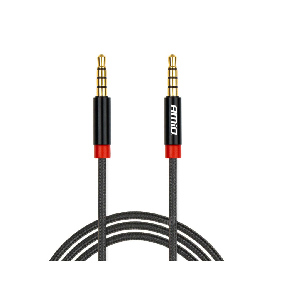 Εικόνα 1 από 3 — Amio – ΚΑΛΩΔΙΟ ΣΥΝΔΕΣΗΣ AUX MINI JACK>JACK 3,5mm 100cm – 1 TEM. (03269/AM)