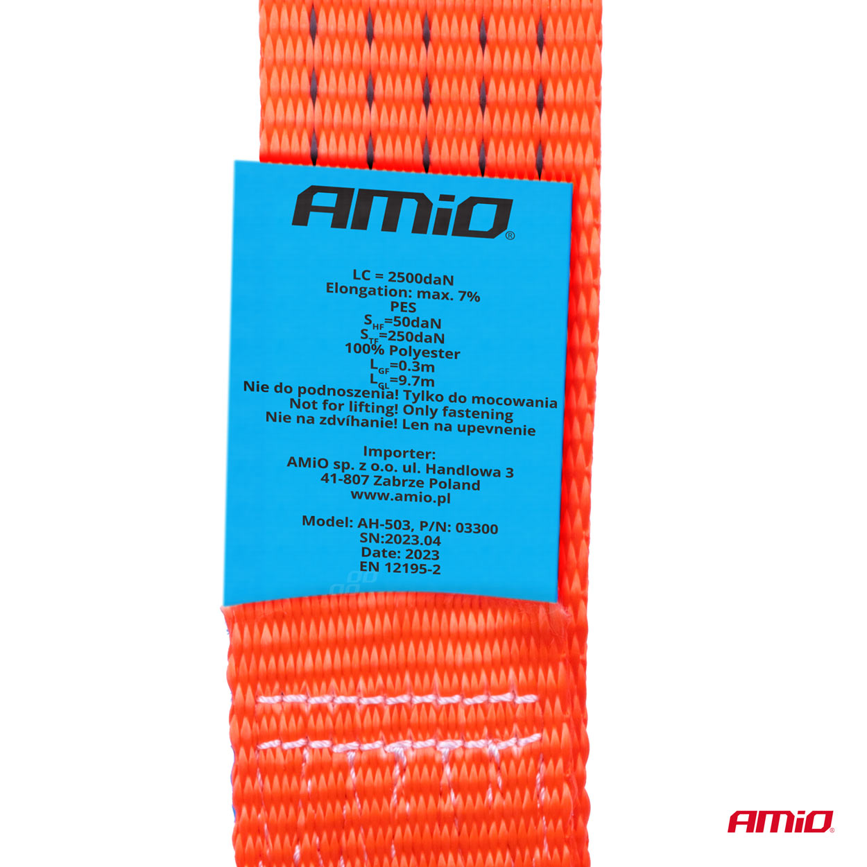 Εικόνα 5 από 6 — Amio – ΙΜΑΝΤΑΣ ΔΕΣΙΜΑΤΟΣ ΜΕ ΚΑΣΤΑΝΙΑ ΚΑΙ ΜΕΤΑΛΛΙΚΟΥΣ ΓΑΝΤΖΟΥΣ 10m/50mm 5000kg ΚΟΚΚΙΝΟΣ – 1 ΤΕΜ. (03300/AM)