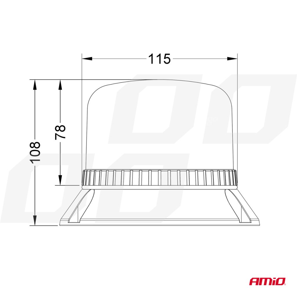 Εικόνα 6 από 7 — Amio – ΦΑΡΟΣ ΠΟΡΤΟΚΑΛΙ W22M 12/24V – 60xSMD LED – 115x108mm (ΜΑΓΝΗΤΙΚΗ ΒΑΣΗ/ΦΙΣ/ΚΑΛΩΔΙΟ 4m) – 1 ΤΕΜ. (03337/AM)