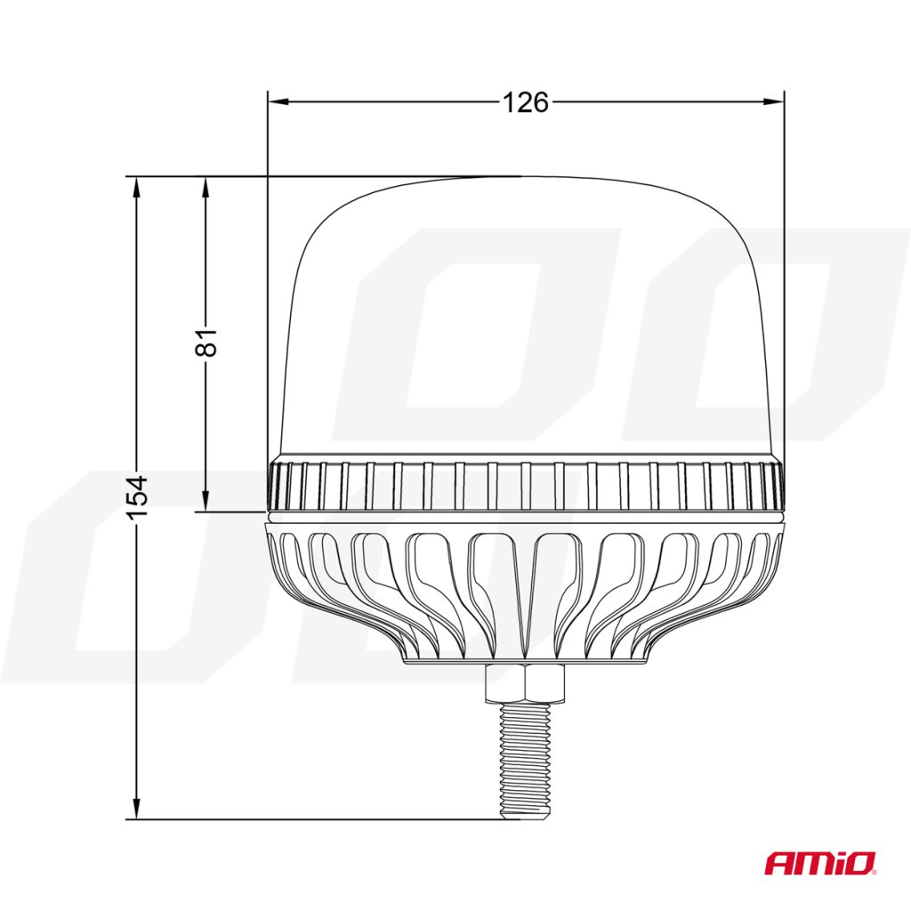 Εικόνα 4 από 5 — Amio – ΦΑΡΟΣ DIAMONT W25SB ΜΕ ΛΕΥΚΟ ΚΑΠΑΚΙ 12/24V 24xSMD LED ΠΟΡΤΟΚΑΛΙ ΒΙΔΩΤΟΣ 154x126mm – 1 ΤΕΜ. (03339/AM)