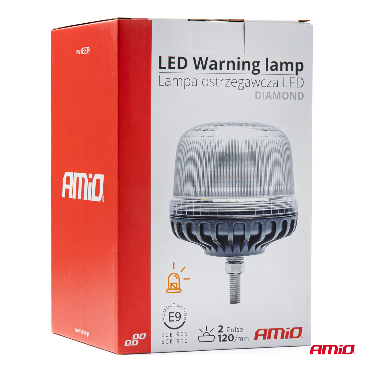Εικόνα 5 από 5 — Amio – ΦΑΡΟΣ DIAMONT W25SB ΜΕ ΛΕΥΚΟ ΚΑΠΑΚΙ 12/24V 24xSMD LED ΠΟΡΤΟΚΑΛΙ ΒΙΔΩΤΟΣ 154x126mm – 1 ΤΕΜ. (03339/AM)