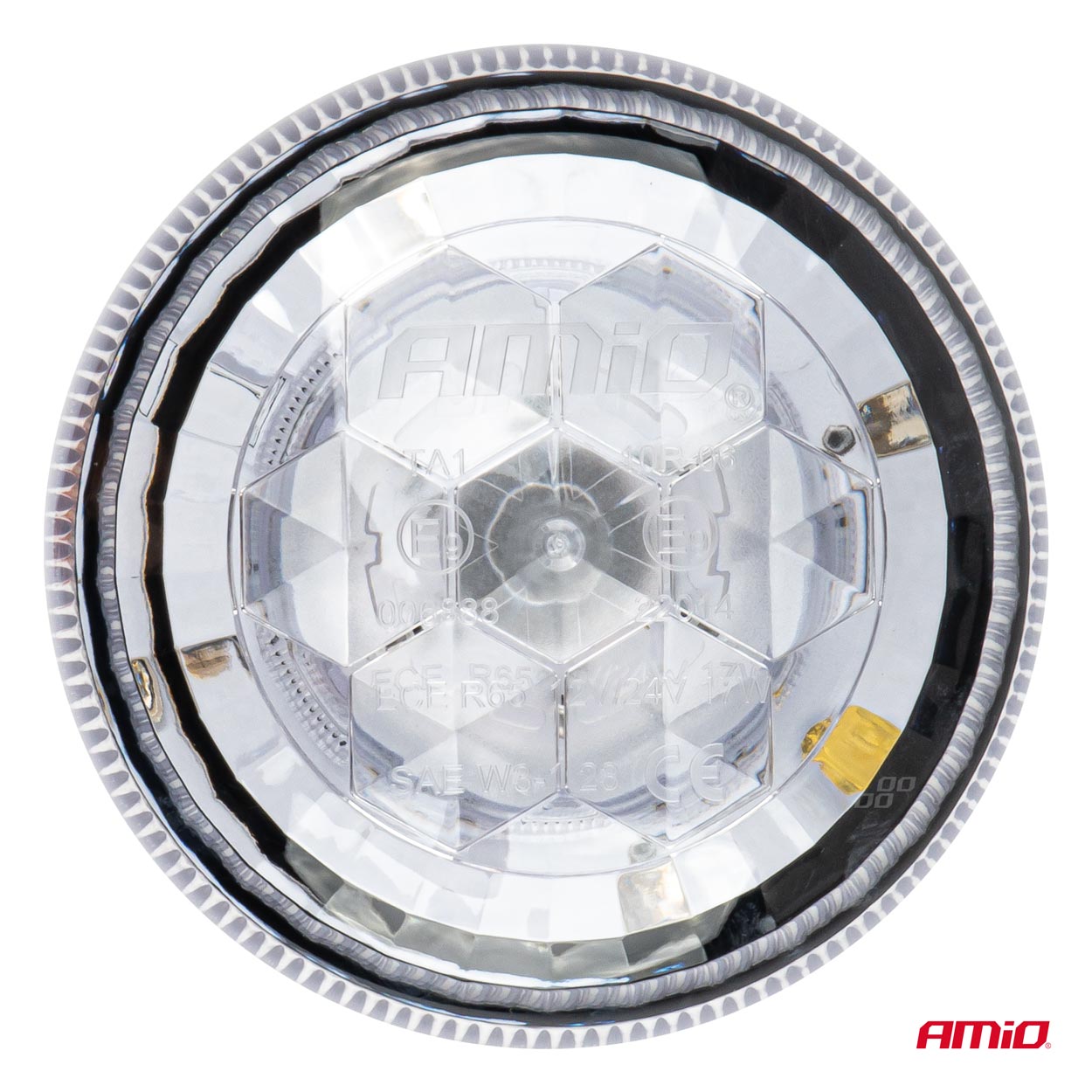 Εικόνα 3 από 7 — Amio – ΦΑΡΟΣ DIAMONT W25B ΜΕ ΛΕΥΚΟ ΚΑΠΑΚΙ 12/24V 24xSMD LED ΠΟΡΤΟΚΑΛΙ ΒΙΔΩΤΟΣ 118x126mm – 1 ΤΕΜ. (03341/AM)