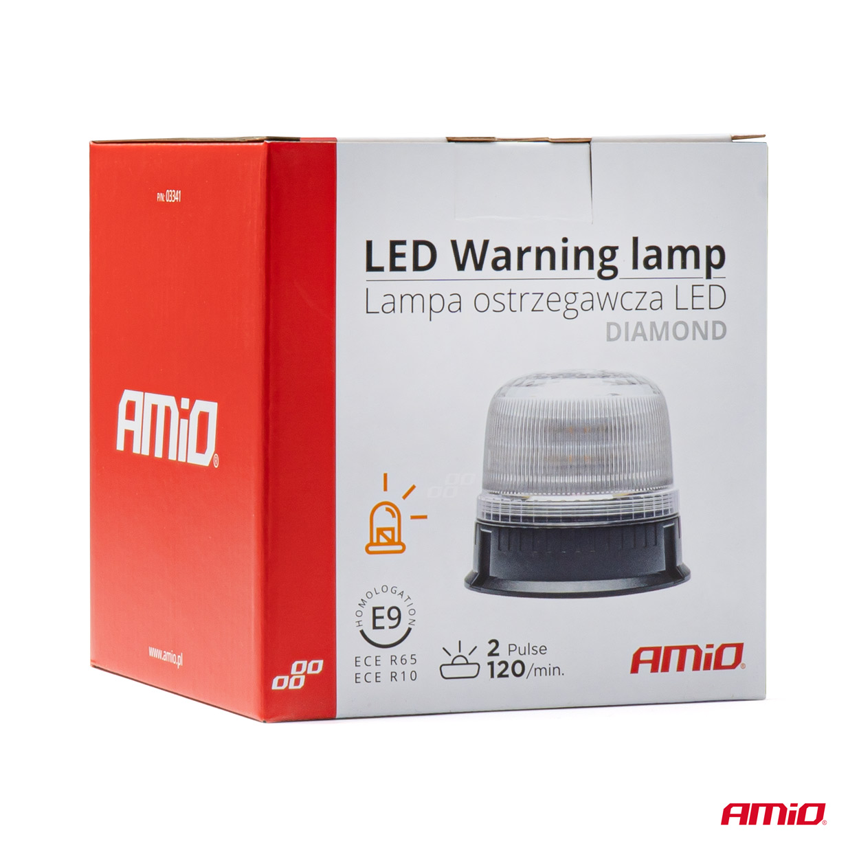 Εικόνα 7 από 7 — Amio – ΦΑΡΟΣ DIAMONT W25B ΜΕ ΛΕΥΚΟ ΚΑΠΑΚΙ 12/24V 24xSMD LED ΠΟΡΤΟΚΑΛΙ ΒΙΔΩΤΟΣ 118x126mm – 1 ΤΕΜ. (03341/AM)