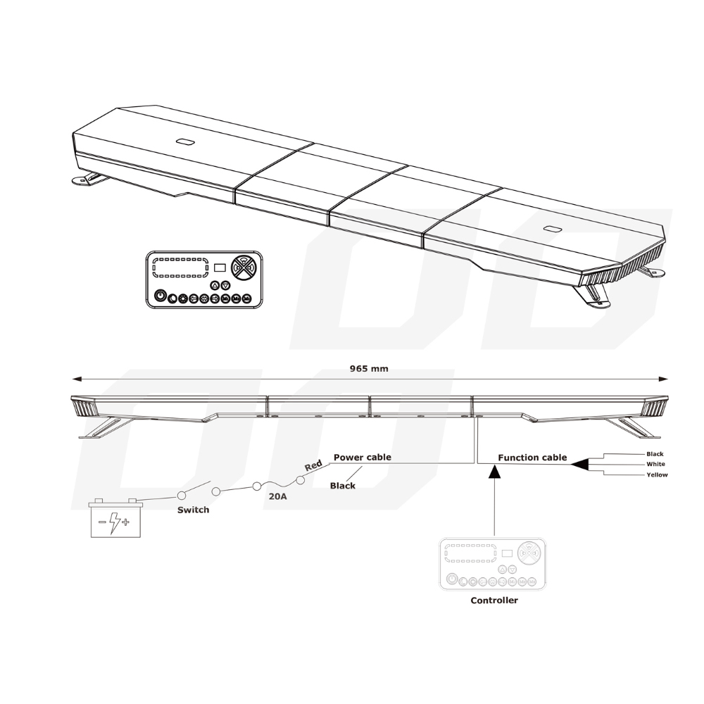 Εικόνα 5 από 6 — Amio – ΣΤΡΟΜΠΟ ΜΠΑΡΑ 12/24V 51 ΧΡΗΣΕΩΝ 132xSMD ΠΟΡΤΟΚΑΛΙ LED 38″ ΜΕ ΦΙΣ ΑΝΑΠΤΗΡΑ ΒΙΔΩΤH 965x280x82mm – 1 TEM. (03343/AM)
