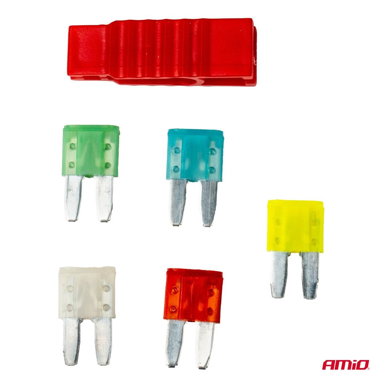 Εικόνα 2 από 2 — Amio – ΑΣΦΑΛΕΙΕΣ MICRO BLADE (ΜΑΧΑΙΡΩΤΕΣ) & ΕΡΓΑΛΕΙΟ ΑΦΑΙΡΕΣΗΣ ΚΑΡΤΕΛΑ (10A/15A/ 20A/25A/30A) – 5 ΤΕΜ. (03379/AM)