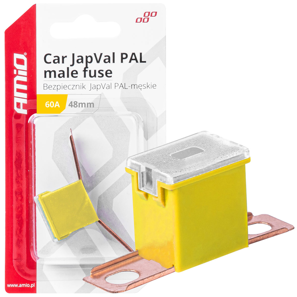 Εικόνα 1 από 3 — Amio – ΑΣΦΑΛΕΙΑ JapVal PAL ΑΡΣΕΝΙΚΗ 48mm 60A ΣΕ ΚΙΤΡΙΝΟ ΧΡΩΜΑ – 1 Τεμ. (03421/AM)