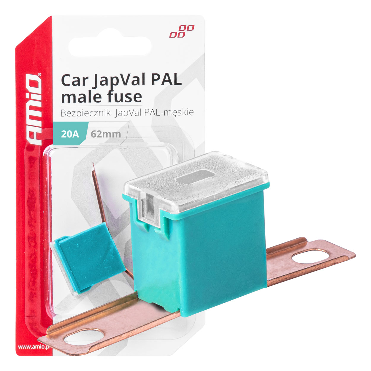 Εικόνα 1 από 3 — Amio – ΑΣΦΑΛΕΙΑ JapVal PAL ΑΡΣΕΝΙΚΗ 62mm 20A ΣΕ ΓΑΛΑΖΙΟ ΧΡΩΜΑ – 1 Τεμ. (03426/AM)