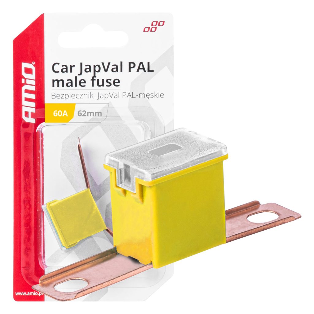 Εικόνα 1 από 3 — Amio – ΑΣΦΑΛΕΙΑ JapVal PAL ΑΡΣΕΝΙΚΗ 62mm 60A ΣΕ ΚΙΤΡΙΝΟ ΧΡΩΜΑ – 1 Τεμ. (03430/AM)