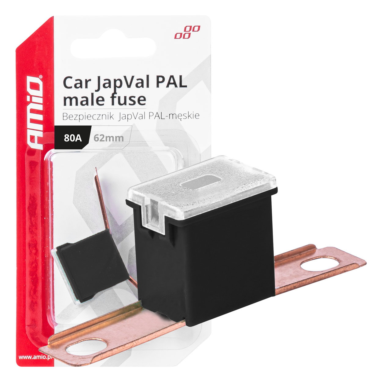 Εικόνα 1 από 3 — Amio – ΑΣΦΑΛΕΙΑ JapVal PAL ΑΡΣΕΝΙΚΗ 62mm 80A ΣΕ ΜΑΥΡΟ ΧΡΩΜΑ – 1 Τεμ. (03432/AM)